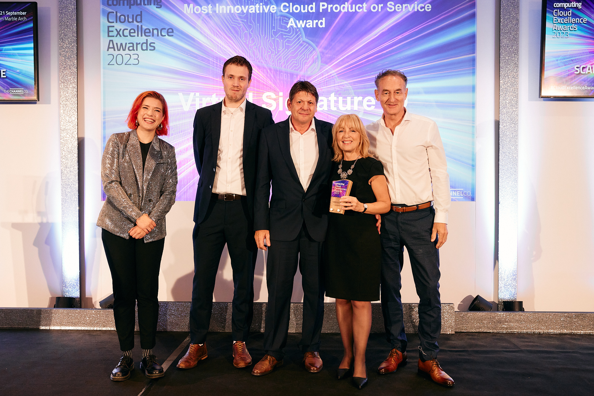 The VirtualSignature-ID team at the Computing Cloud excellence awards 2023